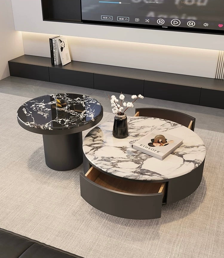 LuxeStone Duo Coffee Table