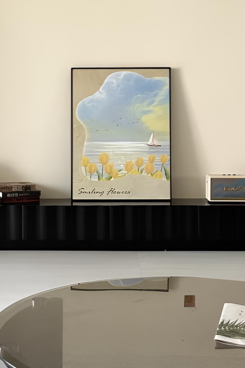 RippleFlow Modern Wave TV Unit