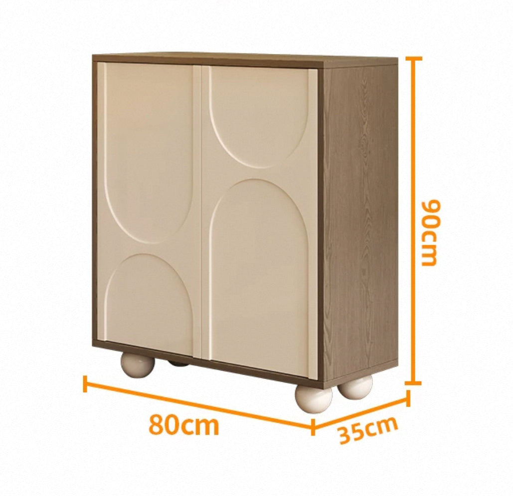 LunaCurve Modern Shoe & Storage Cabinet