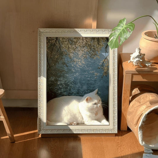 Pawtrait Gallery – Framed Cat Hideaway Art Series