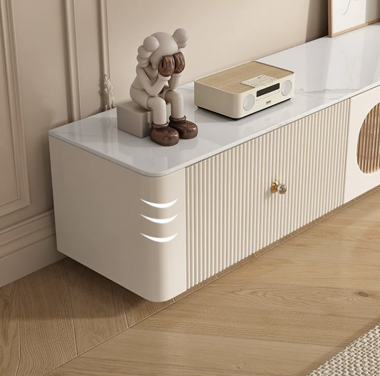 Aurora Luxe Marble TV Unit & Coffee Table Set