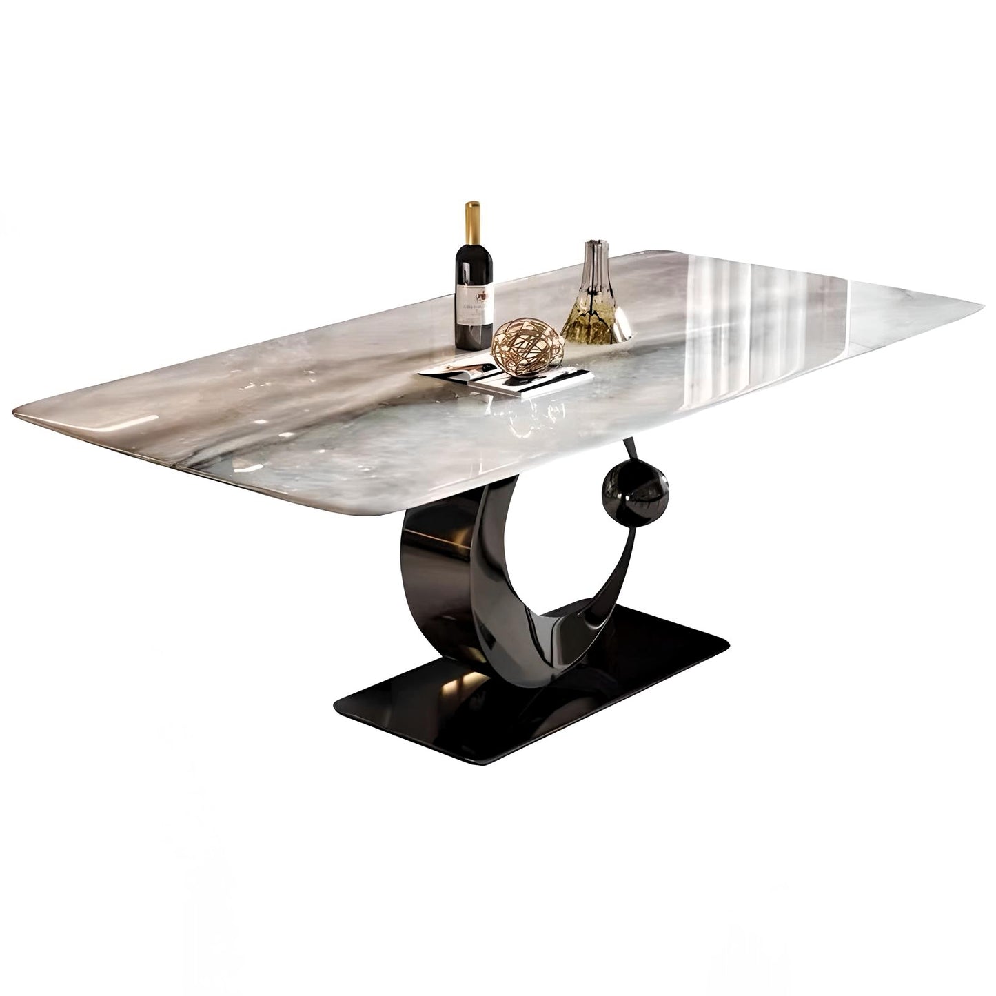 Luna Elegance Glass Dining Table