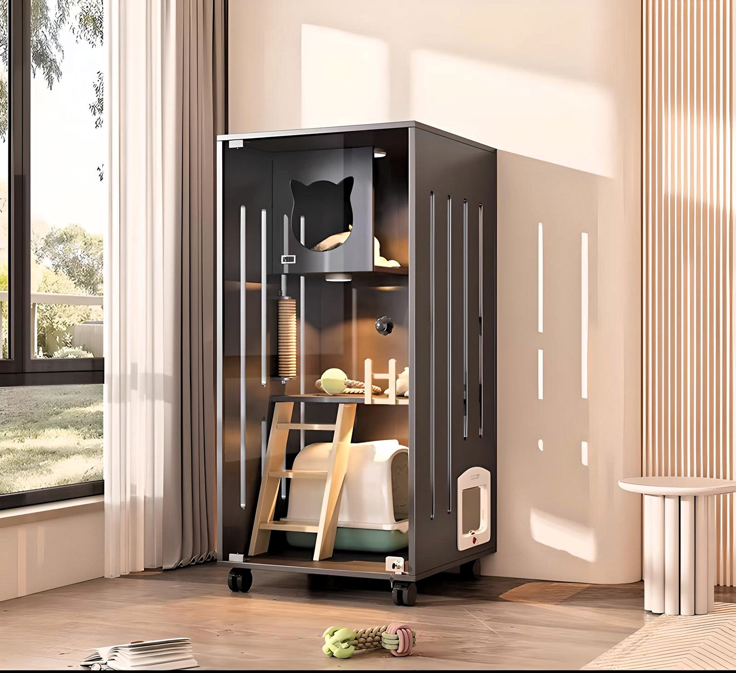 PurrNook Multi-Function Cat Cabinet