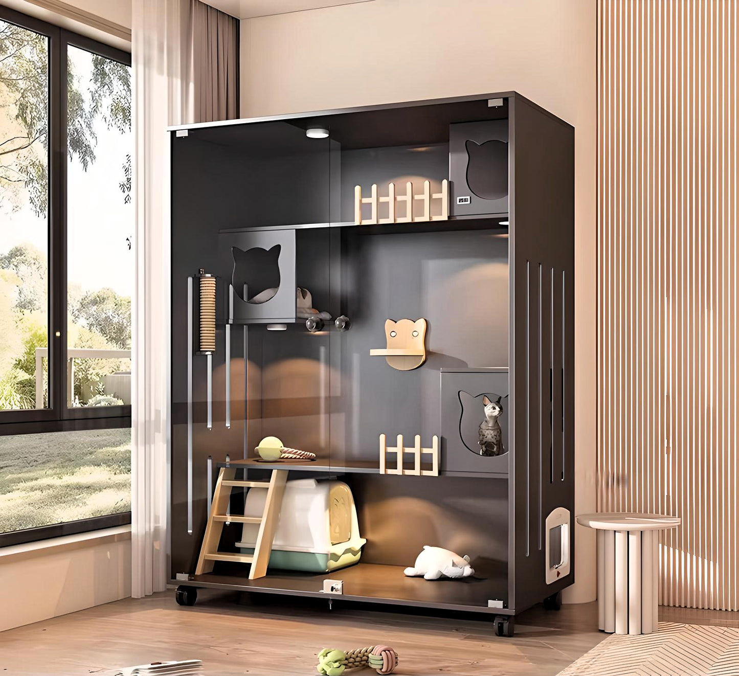PurrNook Multi-Function Cat Cabinet
