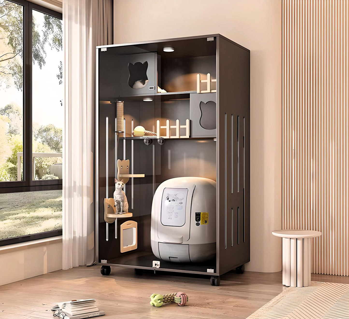 PurrNook Multi-Function Cat Cabinet