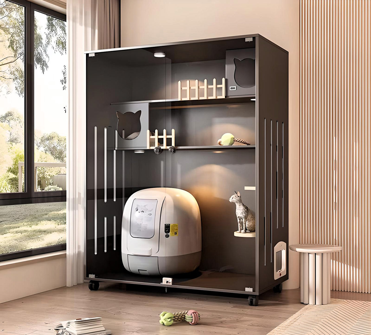 PurrNook Multi-Function Cat Cabinet
