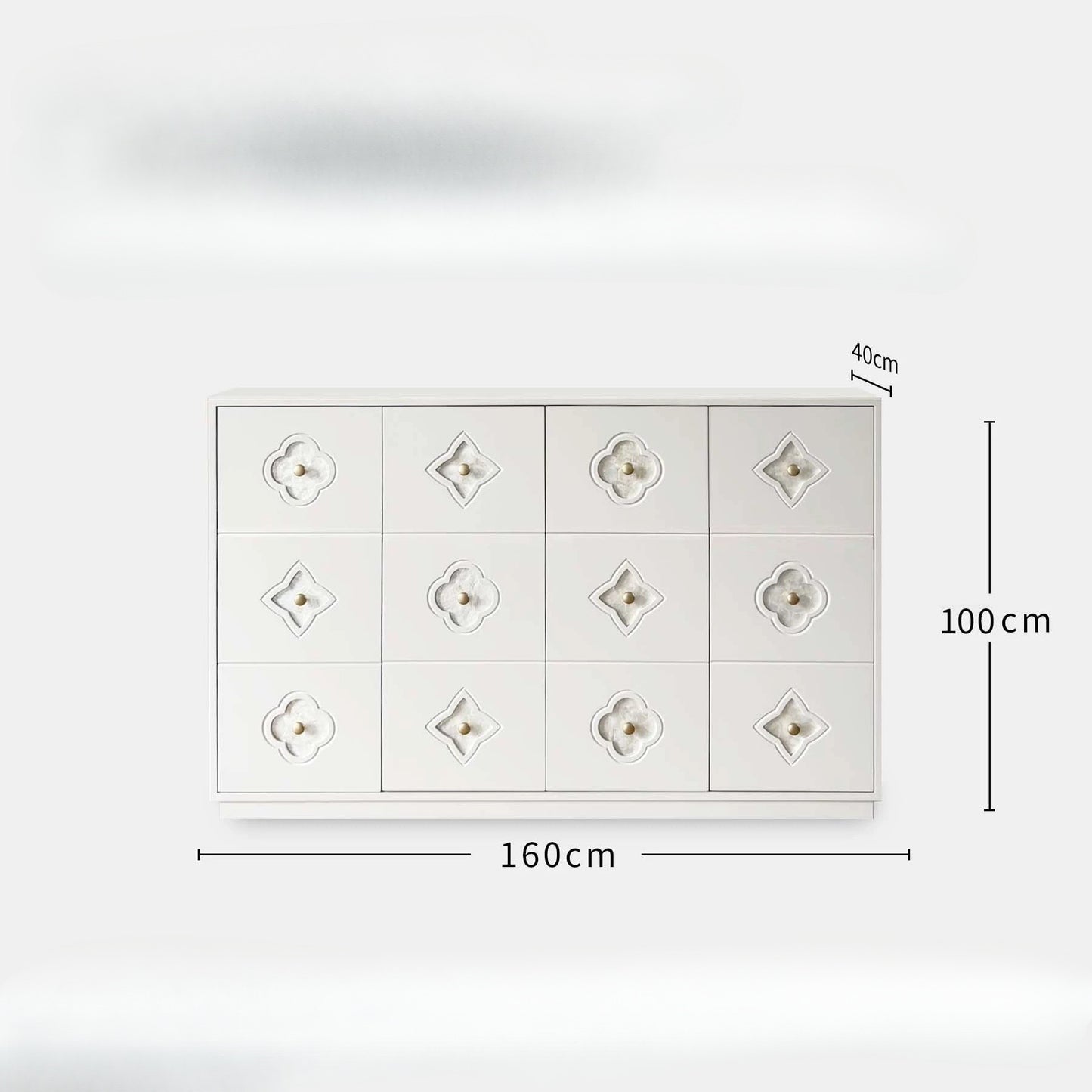Aurora Shell Nine-Drawer Cabinet
