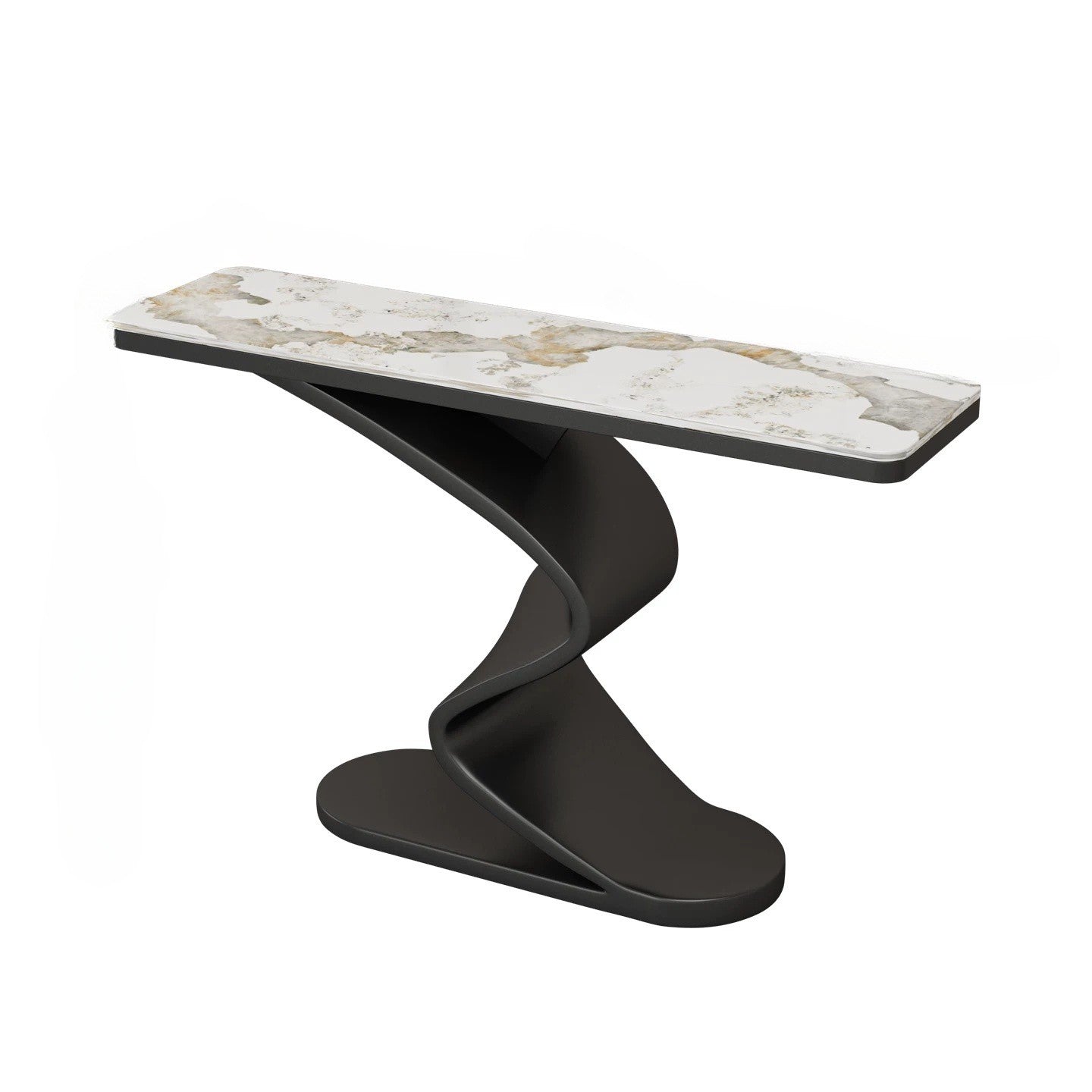 AuraCurve™ Sintered Stone Console Table