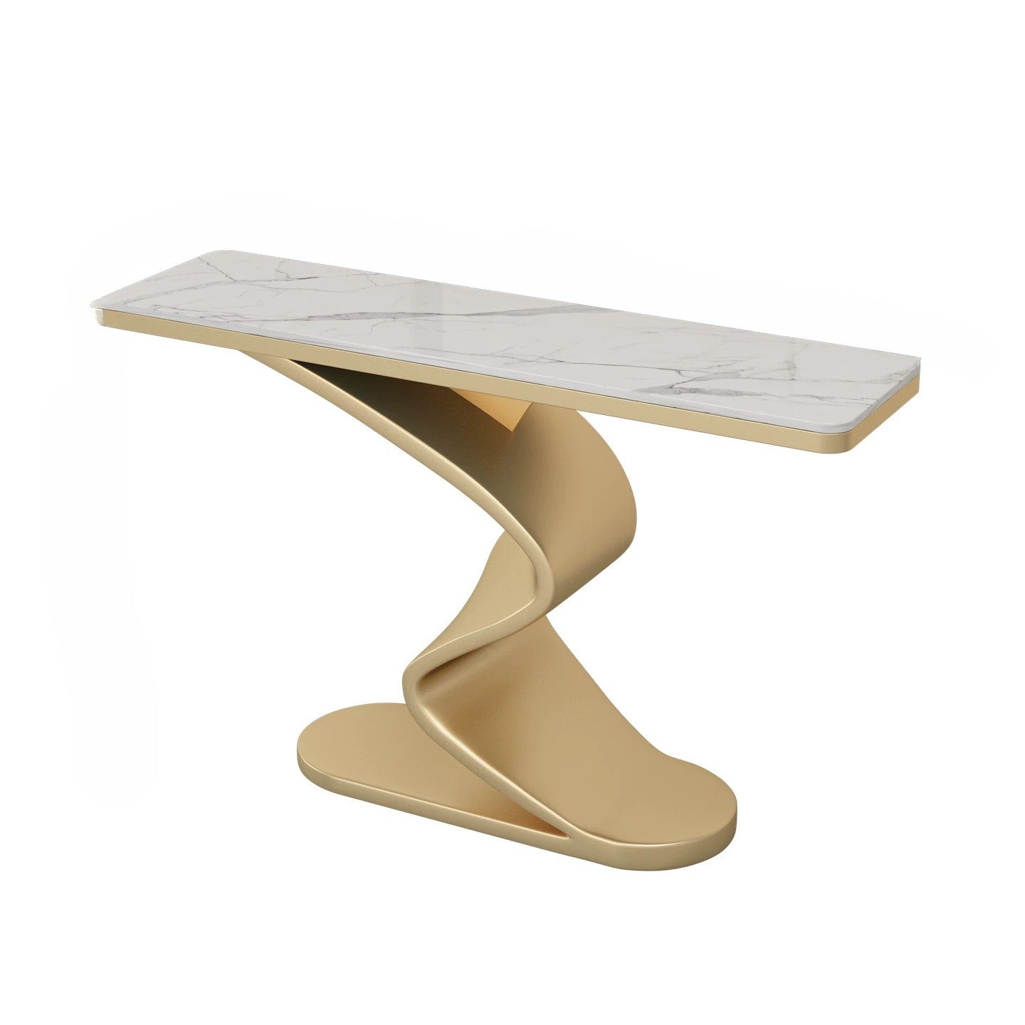 AuraCurve™ Sintered Stone Console Table