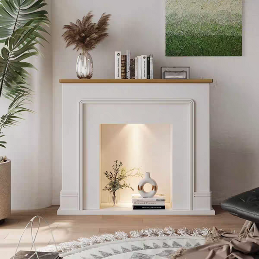 Aurora Faux Fireplace Mantel