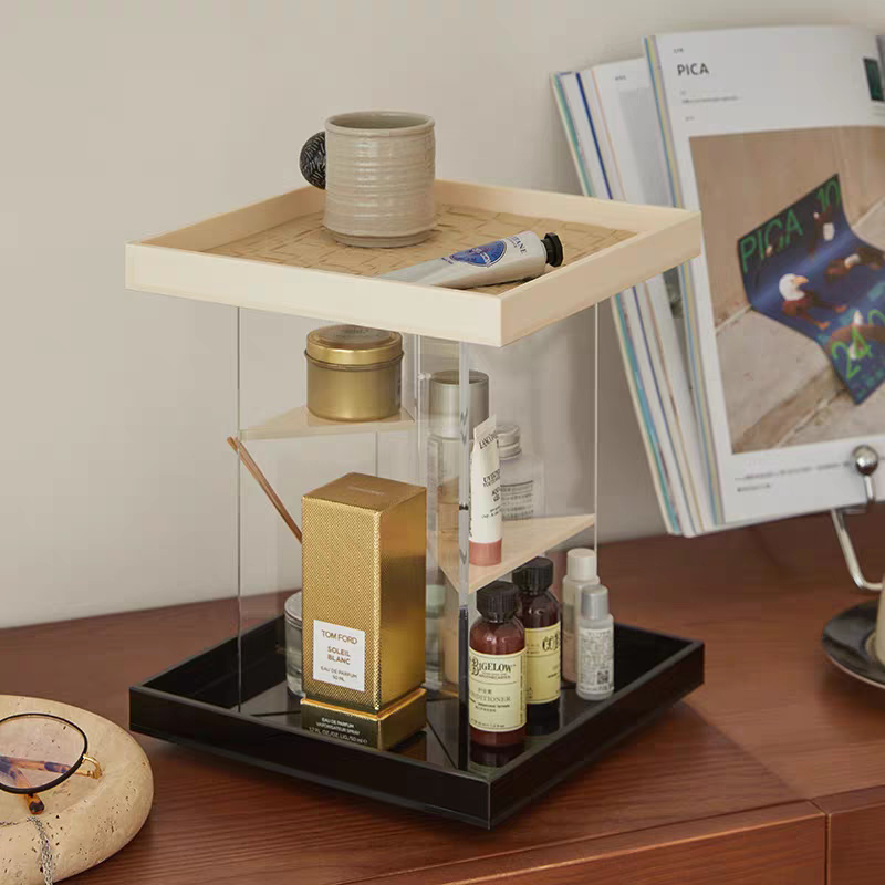 LuxeVista Rotating Makeup Organizer