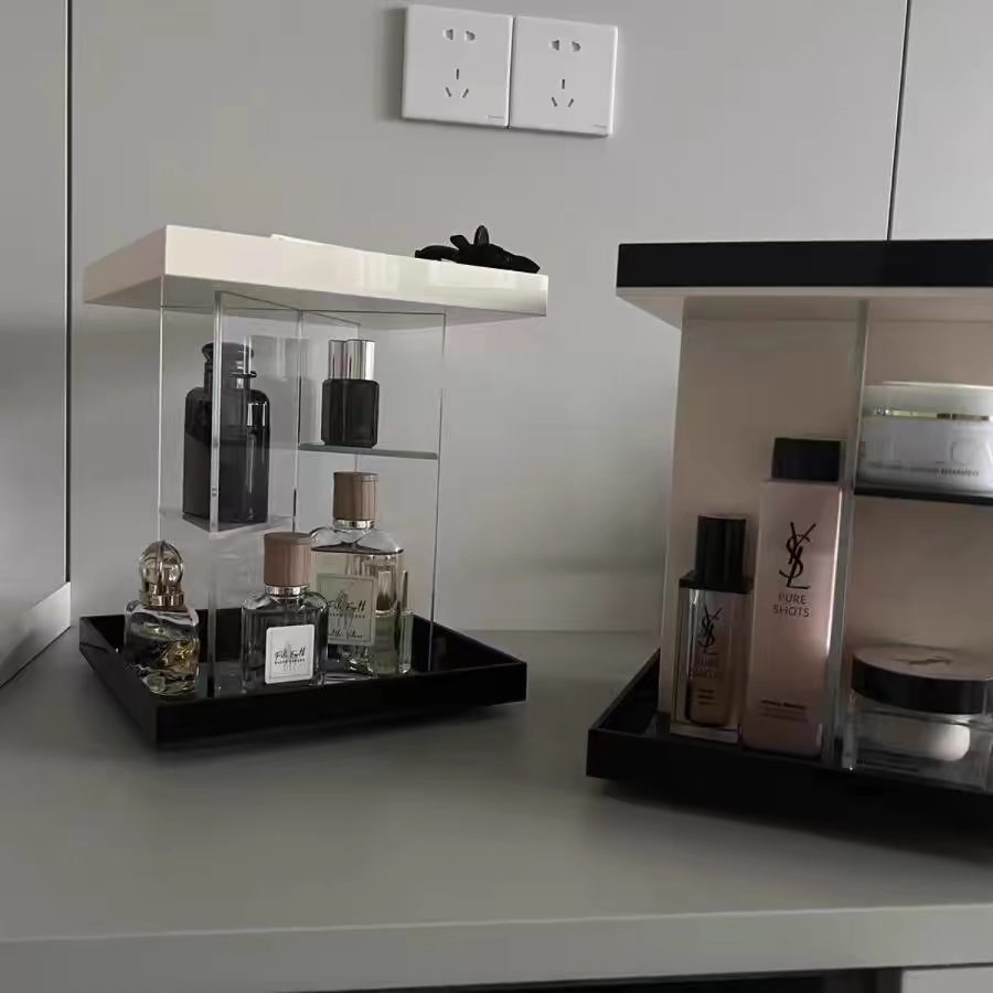 LuxeVista Rotating Makeup Organizer