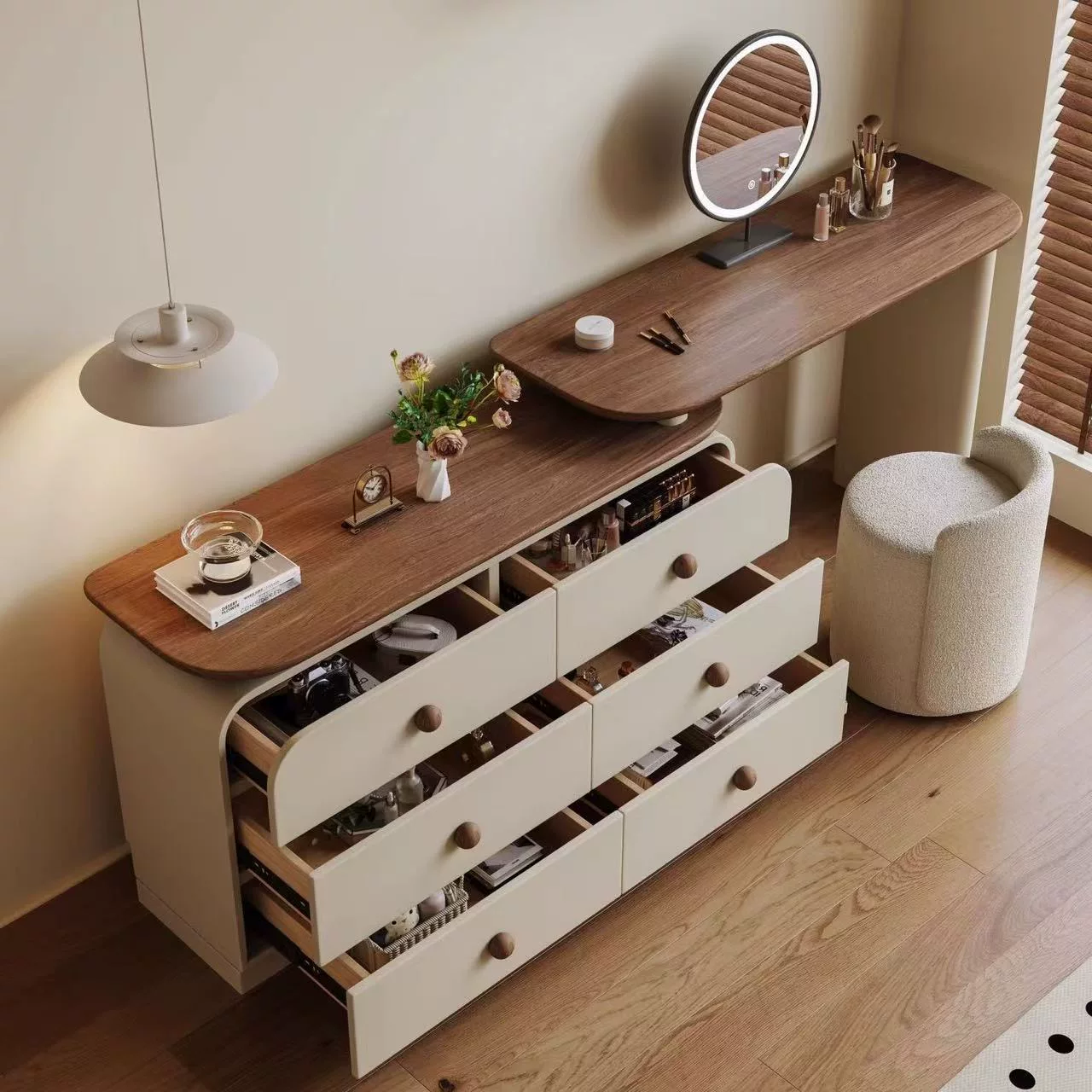 Elihood FlexForm Extendable Vanity & Storage Set