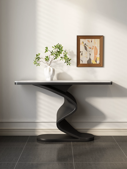 AuraCurve™ Sintered Stone Console Table
