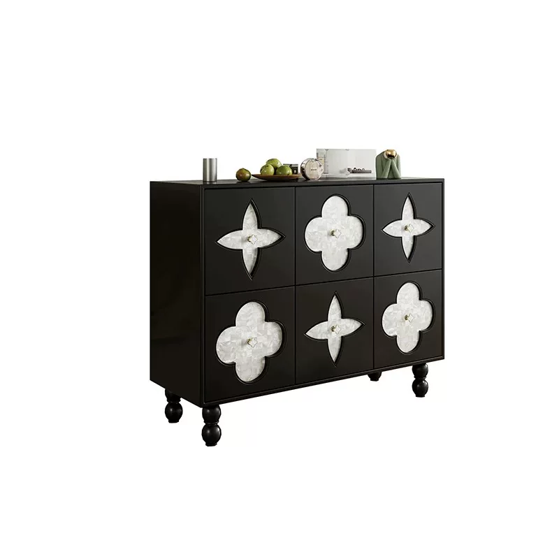 Lumière Fleur French-Style Storage Sideboard Cabinet