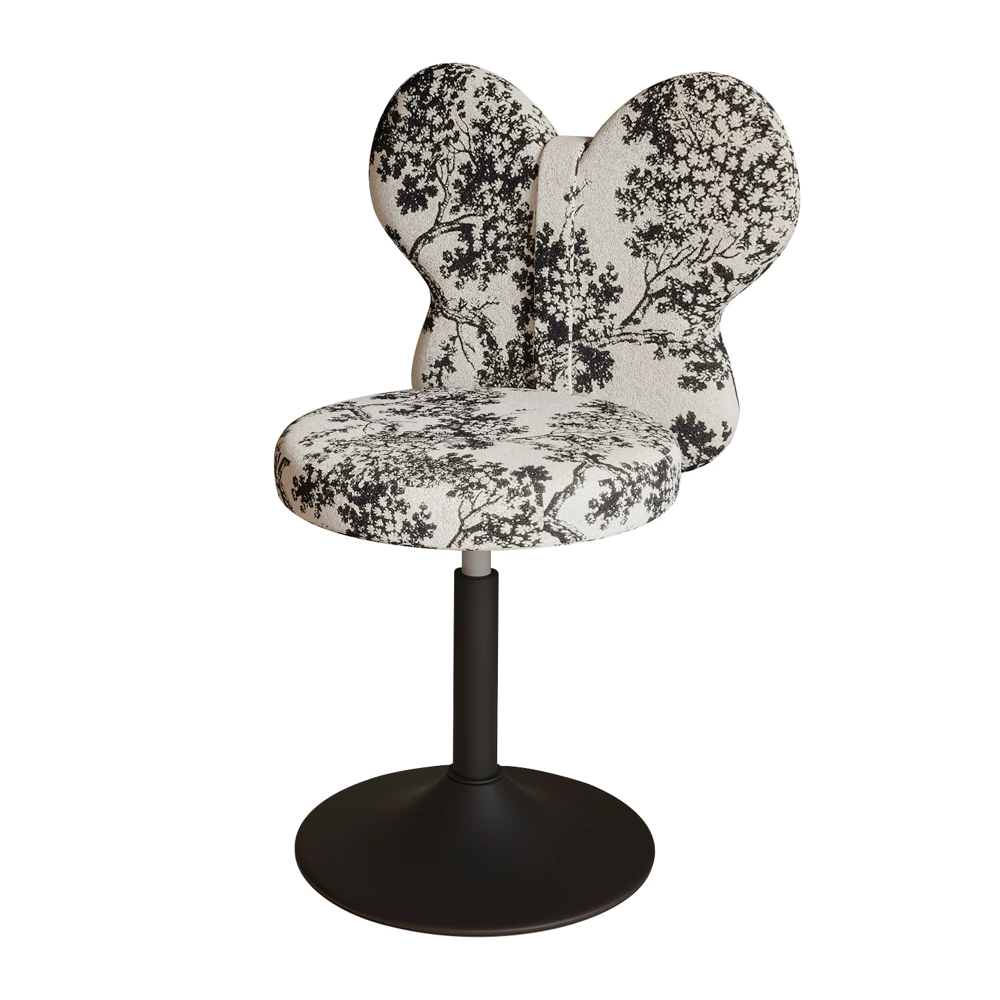 Butterfly Wing Adjustable Swivel Vanity Chair
