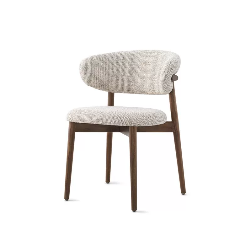 Lunara Luxe Solid Wood Fabric Dining Chair