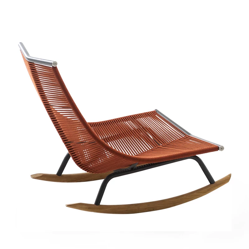 Slow Life Nordic Rope Rocking Lounge Chair