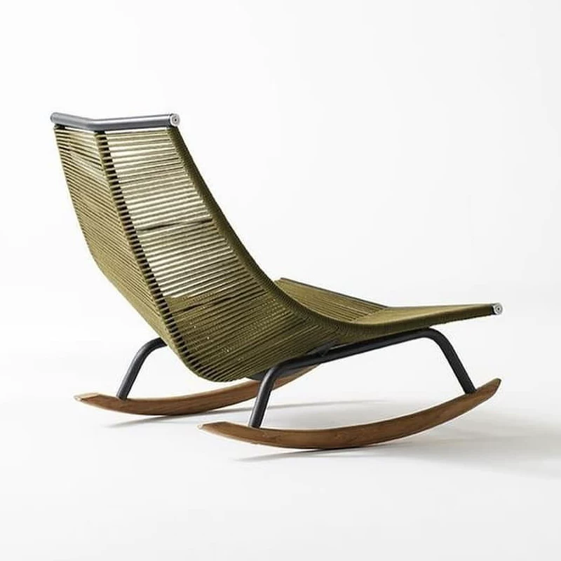 Slow Life Nordic Rope Rocking Lounge Chair