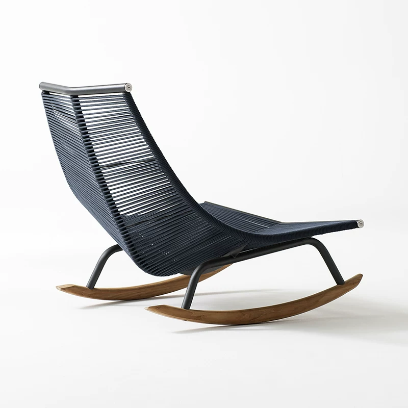 Slow Life Nordic Rope Rocking Lounge Chair